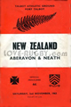 Neath and Aberavon v New Zealand 1963 rugby  Programme